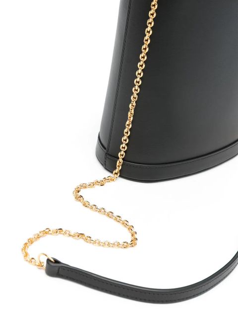 Marni Tropicalia leather bucket bag - Black