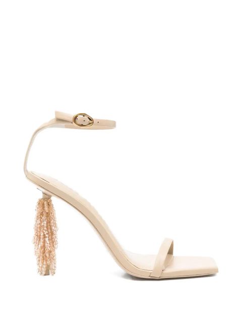 Cult Gaia Sienna beaded sandals - Neutrals - zdjęcie produktu nr 1