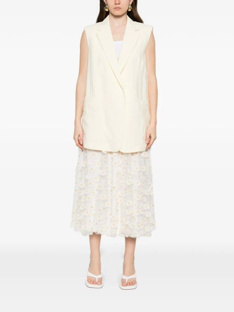 Sportmax Spxmaggio oversized gilet - Neutrals