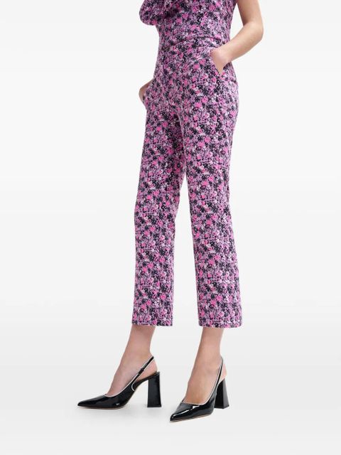 Essentiel Antwerp Jok floral-detail trousers - Pink
