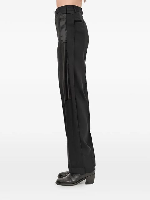 MM6 Maison Margiela satin-panel trousers - Black - zdjęcie produktu nr 2