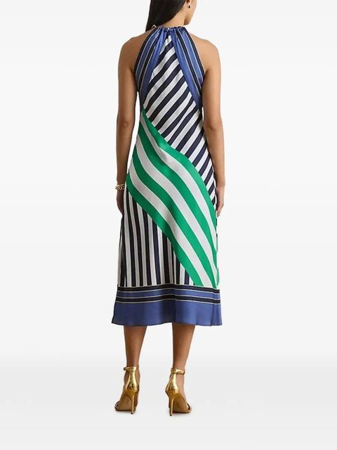 Lauren Ralph Lauren striped halterneck midi dress - White - zdjęcie produktu nr 2