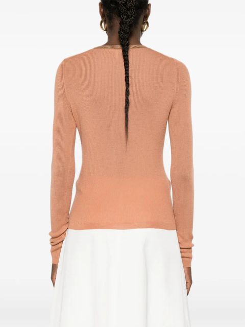 Chloé long-sleeve T-shirt - Brown