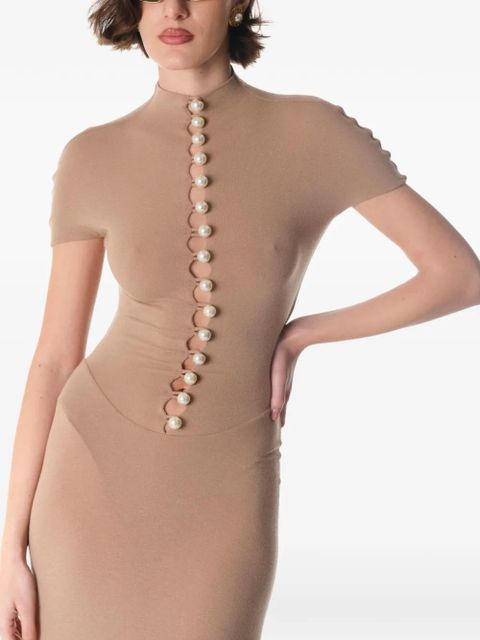 MANURÍ Mia maxi dress - Neutrals