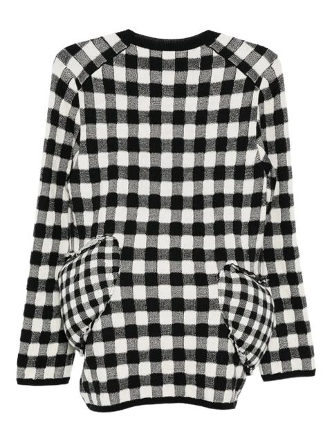 Comme Des Garçons checked jumper - Black - zdjęcie produktu nr 2