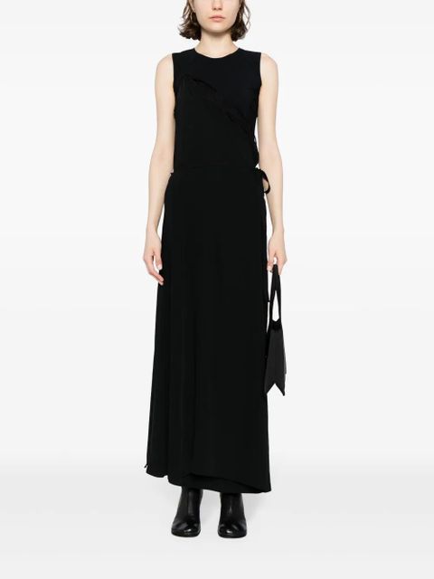 MM6 Maison Margiela lace-detail maxi dress - Black