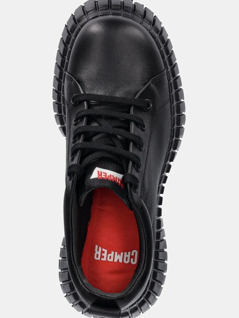 Camper półbuty skórzane Pix BCN damskie kolor czarny na platformie K201807-002