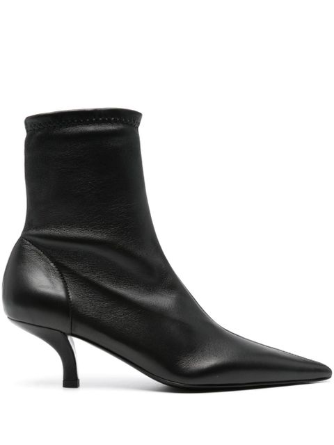 TOTEME 55mm The Heeled sock boots - Black - zdjęcie produktu nr 1
