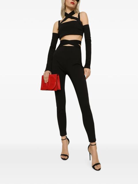 Dolce & Gabbana ankle-zip leggings - Black
