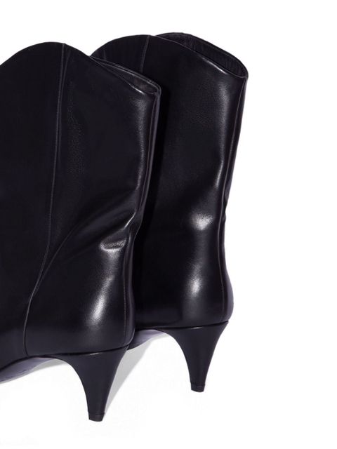 BY FAR 60mm Osage boots - Black