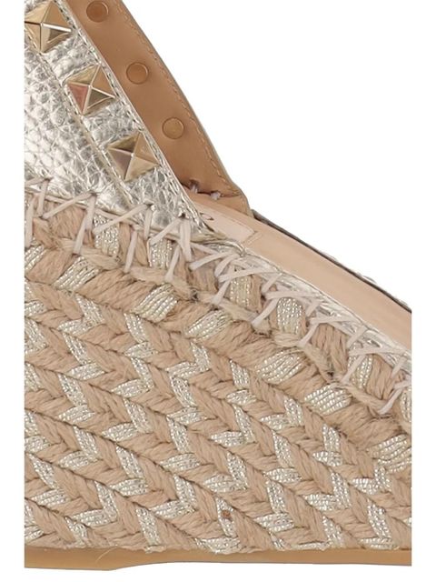 Valentino Garavani Rockstud espadrilles - Gold