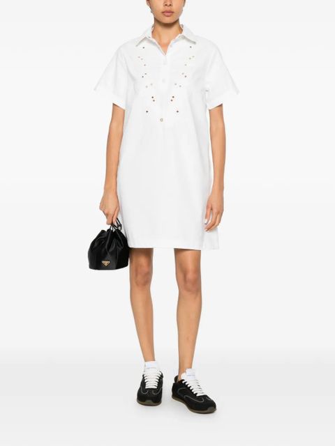 Moncler short-sleeves mini dress - White - zdjęcie produktu nr 2