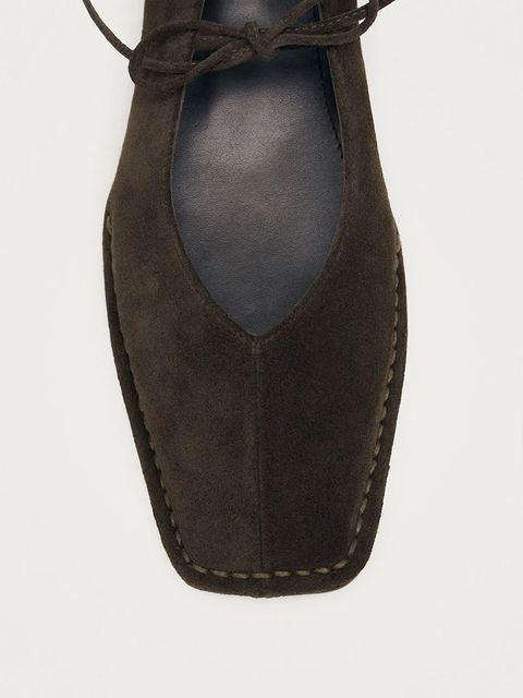 Alohas baleriny zamszowe Sway kolor brązowy S100946-01