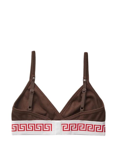 Versace ribbed cotton-jersey bralette - Brown - zdjęcie produktu nr 2