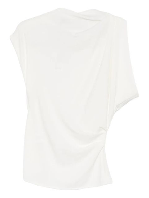 Proenza Schouler draped ring-detail blouse - White
