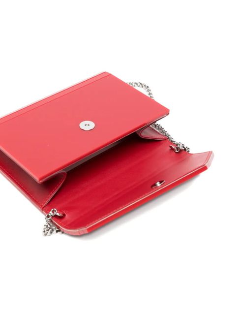 Jimmy Choo Candy logo-detail clutch bag - Red