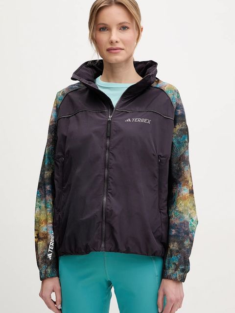 adidas TERREX wiatrówka x National Geographic kolor fioletowy JD5837 - zdjęcie produktu nr 1