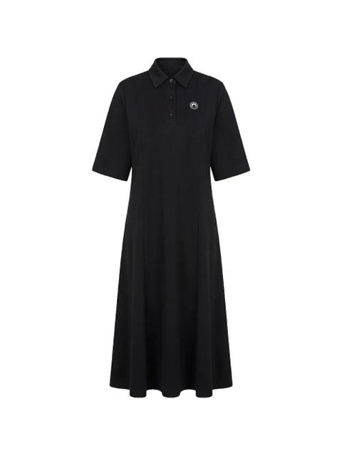 Marine Serre logo polo dress - Black - zdjęcie produktu nr 1