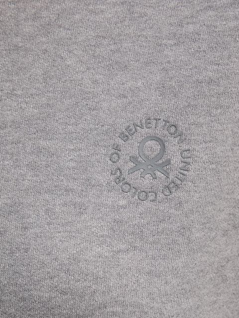 United Colors of Benetton bluza damska kolor szary z nadrukiem 3WNW3M07T