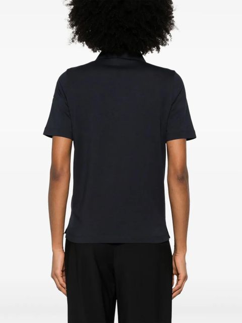 Moncler logo-patch polo shirt - Blue