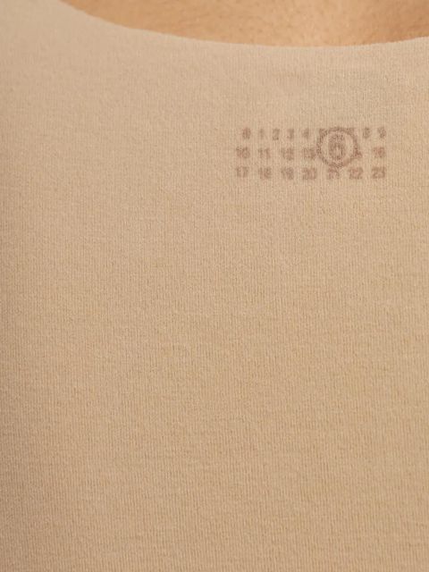 MM6 Maison Margiela logo-print scoop-neck tank top - Neutrals