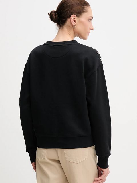 Pepe Jeans bluza damska kolor czarny z aplikacją PL5800024