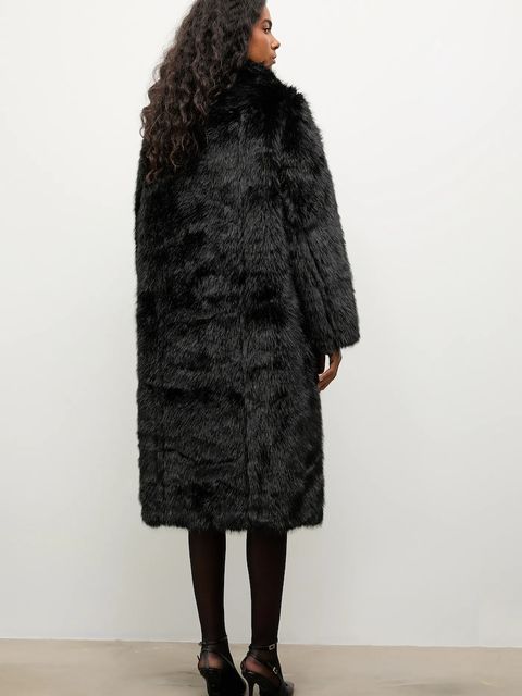 Answear.LAB płaszcz dwustronny kolor czarny