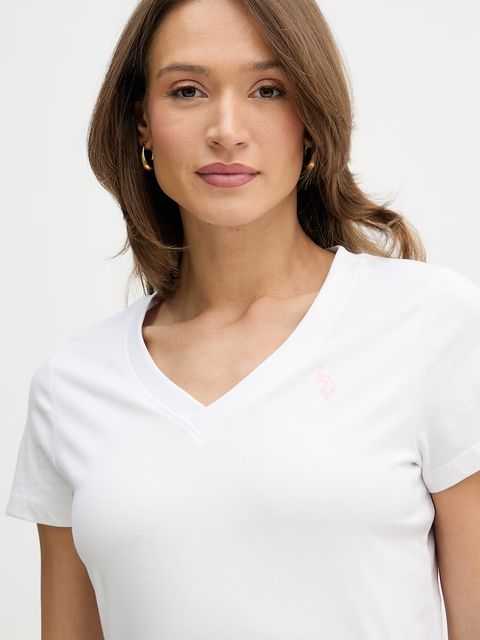 U.S. Polo Assn. t-shirt bawełniany V-NECK