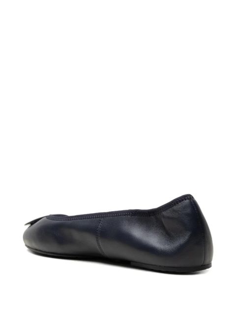 Tory Burch Reva logo-plaque ballet flats - Blue
