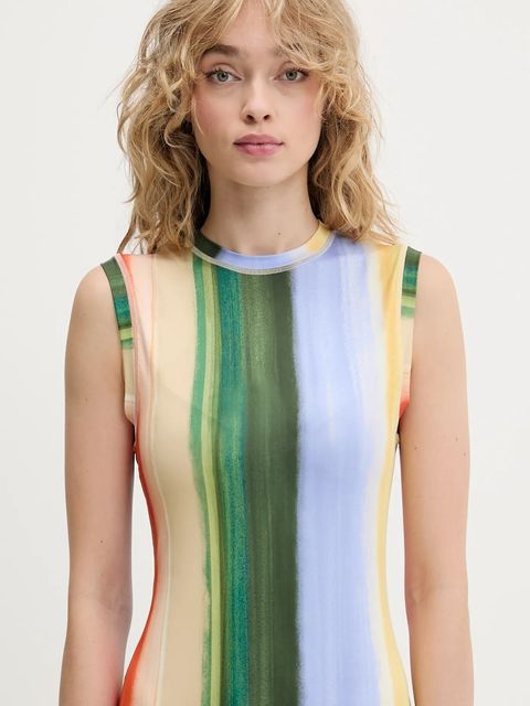 Stine Goya sukienka kolor żółty midi dopasowana SG-PF25-D104-2244