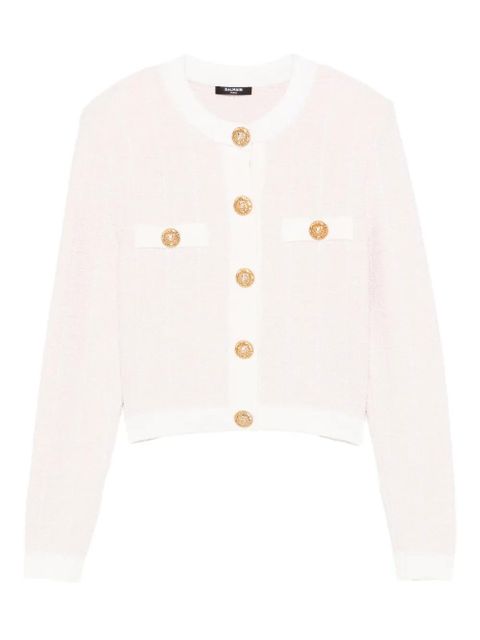Balmain light tweed button cardigan - Pink - zdjęcie produktu nr 1