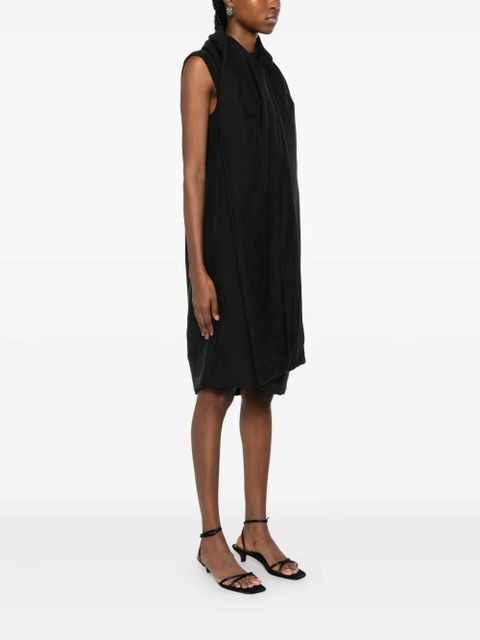 TOTEME cowl-neck sleeveless dress - Black