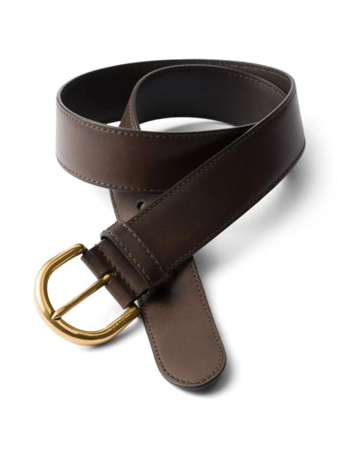Prada leather belt - Brown - zdjęcie produktu nr 2