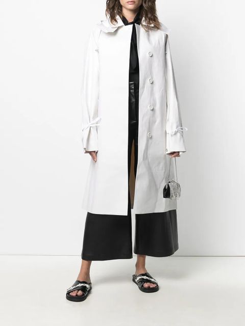 Cecilie Bahnsen single-breasted mid-length coat - White - zdjęcie produktu nr 2