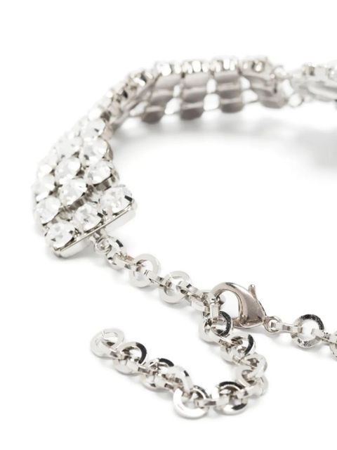 Alessandra Rich crystal-embellished choker necklace - Silver