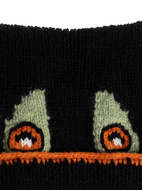 LOEWE eyes beanie hat - Black