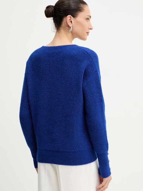 Morgan sweter z domieszką wełny damski kolor niebieski lekki MSTAR - zdjęcie produktu nr 2