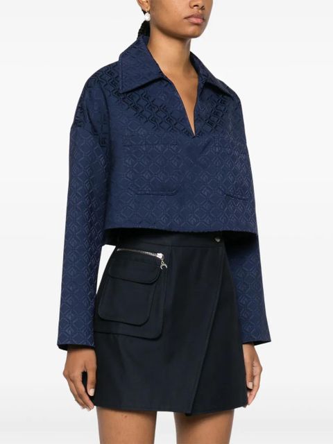 Marine Serre Moon Diamond jacquard vareuse - Blue - zdjęcie produktu nr 2