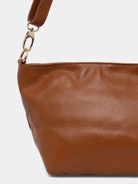 Answear.LAB torebka skórzana kolor brązowy