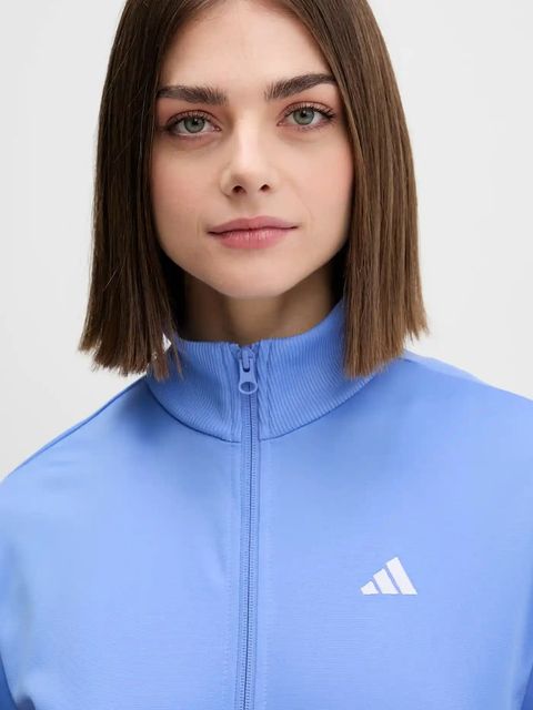 adidas dres Feelcozy damski kolor niebieski JX0513