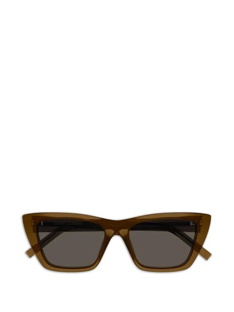 Saint Laurent Mica cat-eye sunglasses - Brown - zdjęcie produktu nr 1