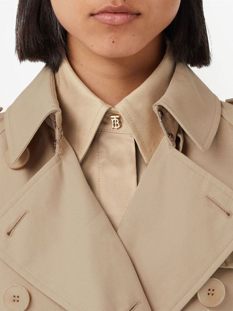 Burberry double-breasted belted trench coat - Neutrals - zdjęcie produktu nr 2