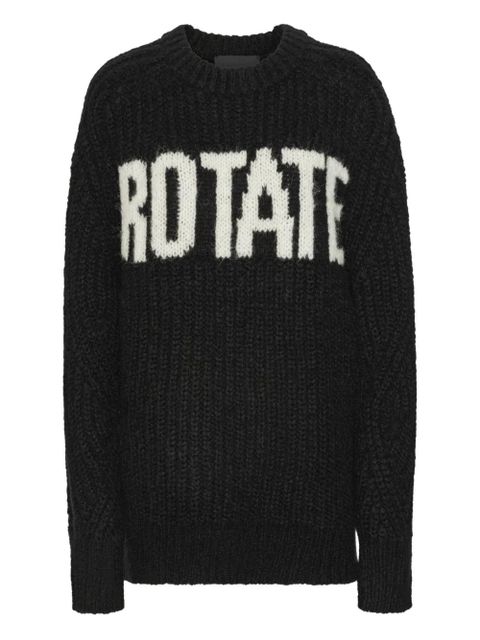 ROTATE BIRGER CHRISTENSEN logo-detail sweater - Black - zdjęcie produktu nr 1