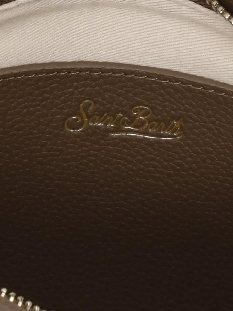 MC2 Saint Barth Aline embossed leather shoulder bag - Brown