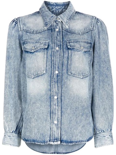 MARANT ÉTOILE cotton-lyocell denim jacket - Blue - zdjęcie produktu nr 1