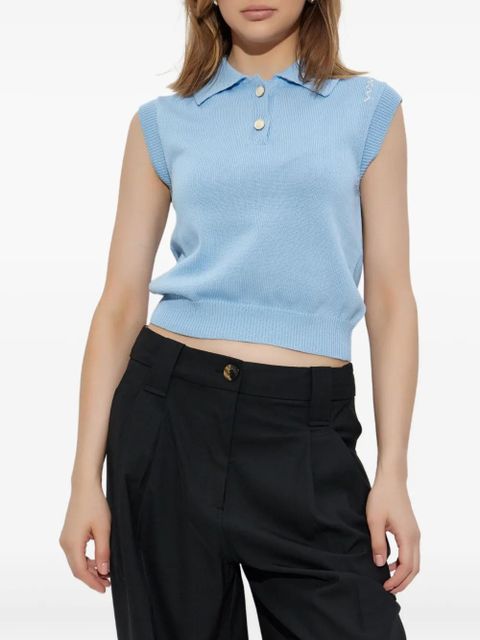 Marni cotton polo top - Blue