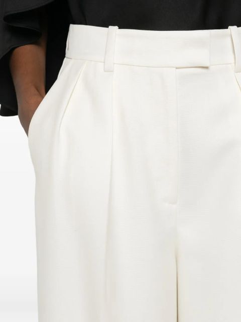 ANINE BING Lou pleated trousers - Neutrals