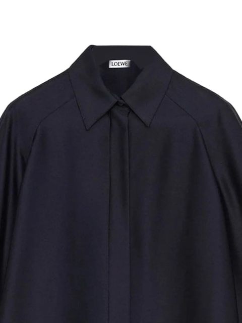 LOEWE cape long-sleeve shirt - Blue - zdjęcie produktu nr 2