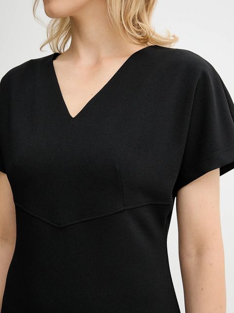 Calvin Klein sukienka kolor czarny midi prosta LV044D064G