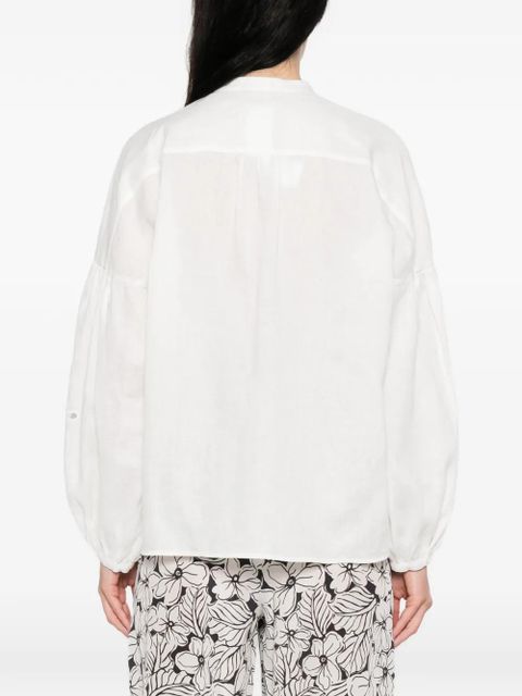 Weekend Max Mara Destro floral-embroidered shirt - White